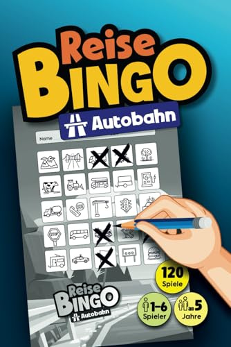 REISE BINGO Autobahn: DAS Reisespiel gegen Langeweile bei Autofahrten, Urlauben, Reisen und Ausflügen | für Kinder ab 5 Jahre (REISE BINGO für ... für Auto, Zug, Flugzeug und Schiff)