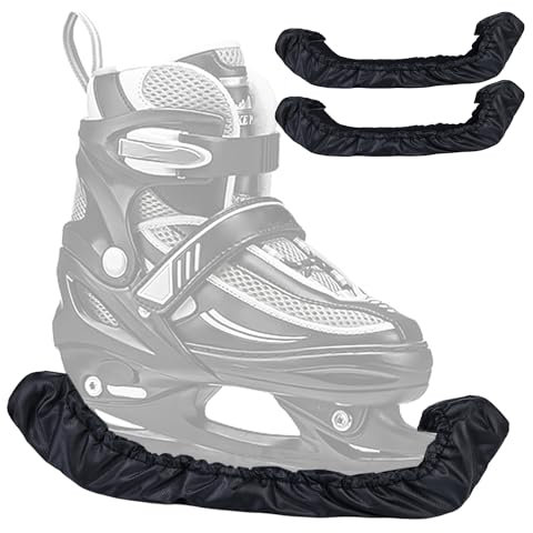 HOMURY Eishockey Elastische Kufenstrümpfe Kufenschoner: 2 Paar Kufenschoner Schlittschuh Kufenstrumpf für Eishockey und Schlittschuhe Kufenstrumpf Kufenschoner für Erwachsene Kinder