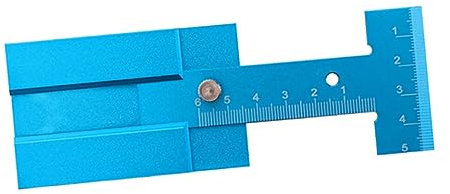 Homoyoyo 1Stk Tischler-Höhenlineal Montagewerkzeug für Legierungsschrauben Tischhöhenlineal Lineal für die Holzbearbeitung Maßstabslineal Grenze Höhenmesser Tischler Lineal