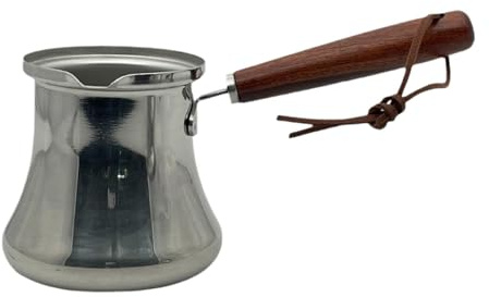 SiaBiced Cafetera Turca de Acero Inoxidable para Preparar Bebidas Calientes, tal como se describe, 250ml
