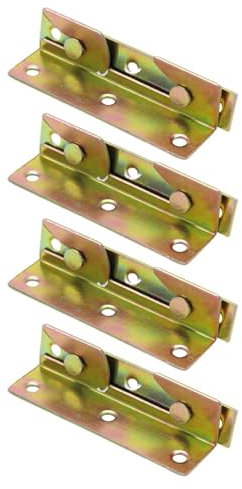 Pitycbo 4 Stück Schwere Bett Riegel Scharniere Edelstahl Stecker für Bett