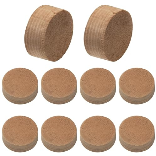10Pcs Yootones Trumpet Water Key Waterkey Spit Valve Cork Pad Set Compatible with Trumpet Trombone Repairing Parts (9mm*4mm)