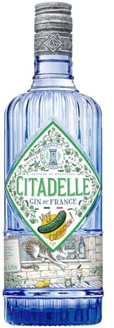 Citadelle Vive le Cornichon Gin | Vereint klassische Gin-Botanicals mit dem Geschmack von Cornichon-Gurken | Ideal für herbe Gin & Tonics | 1 x 700ml