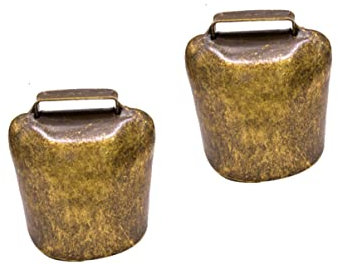 Supvox 2stücke Dicke Antike Kuhglocke Aus Bronze Mittelgroß Laute Tierglocke Zum Aufhängen Für Schaf Pferd Rind Robuste Landwirtschaftsglocke Als Anhänger Und Anti-verlust Zubehör