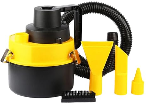 Wisylizv Aspirateur de Voiture - Aspirateur Manuel | Nettoyeur Sec et Humide à Aspiration Puissante Portable Fournitures de Nettoyage Accessoires Véhicule pour Intérieur Auto et Maison