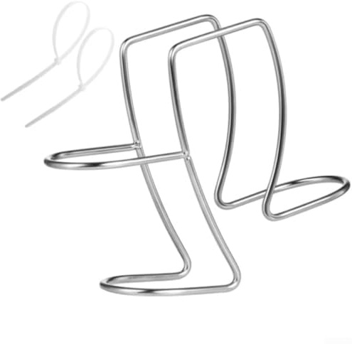 Getdoublerich Washing Machine Drain Hose Holder, Sink Hook Hose Guide Clamp Stainless Steel Adjustable Drain Hose Holder Hook for Dishwashers Bathtubs