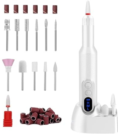 Fresa Per Unghie Senza Fili Set Ricaricabile Silenzioso per Manicure e