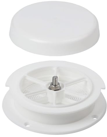 Gdfnmogo RV Roof Mushroom Vent Plumbing Vent With Water Cover Guard Cap For Keystone Trailers Motor Homes Campers White Plastic Ventilation System