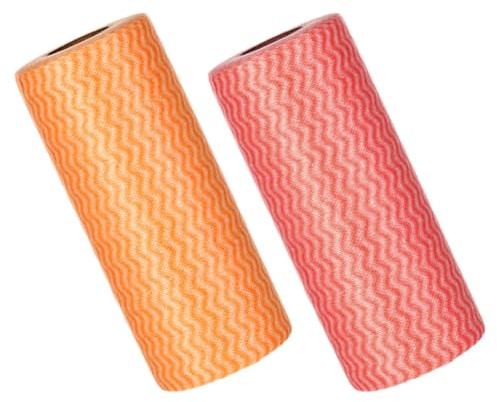 Cabilock Rollo Aceite de de Paños Desechables de Tela Tejida No de Cocina Agua Absorbentes y para Uso Húmedo y Seco, Adecuado para Limpiar Electrodomésticos y Platos