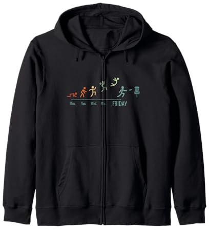 Disc-Golf-Joueur Disc-Golfing Game Vintage Weekend Disc-Golf Sweat à Capuche