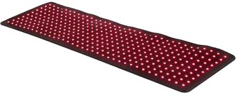 Coussin de thérapie par lumière rouge et infrarouge, coussin rouge couché, 3 modes de lumières rouges pour la maison, soulage la douleur du cou et des articulations 89 x 28 cm