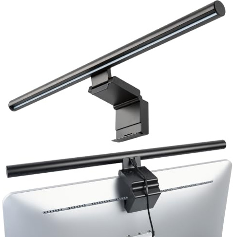 ELUTENG PC-skärmlampa, 50 cm bildskärm med touch-kontroll, justerbar färgtemperatur, USB-LED-ljusstång med USB-kabel för läsning, kontorsarbete och spel
