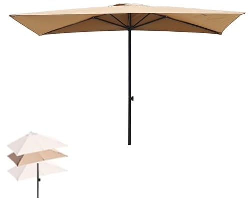 Parasol de Balcon rectangulaire, Parasol de Jardin, Mural d'extérieur à Hauteur réglable, for Petits espaces, Contre Un Mur, Porche(Yellow)