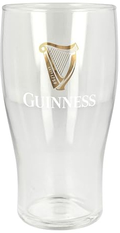 Guinness Official Tulip Pint Glass – Classic Irish Stout Beer Glass – Pub Style Pint Glass
