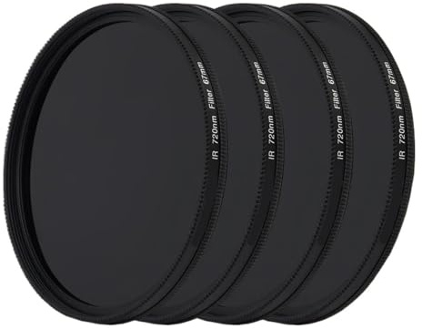 Filtro A Infrarossi Walking Way Filtro IR 680 720 850nm Filtro A Infrarossi X-RAY For Obiettivo Della Fotocamera, Compatibile Con Nikon, Accessori For Fotocamera Fotografica(67mm,680nm)