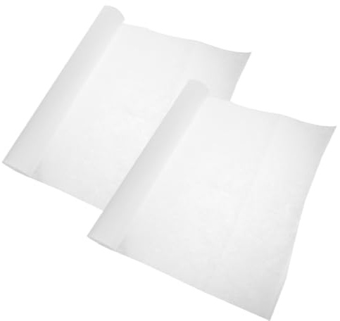 GETAJGHSD Papel de Filtro de Aceite Fácil de Usar para Campana Extractora, Absorbente de Aceite Material de Tela No Tejida Blanco, 2 Rollos para Restaurante y Hotel