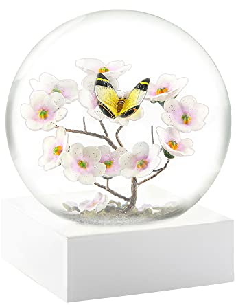 CoolSnowGlobes Butterfly on Branch Cool Snow Globe
