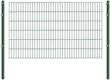Einstabmatten, H 120 cm, grün (RAL6005), L 10-50m - Drahtstärke 8/6/4mm - langlebig, robust & preisgünstig - Gitterdraht aus verzinkten, pulverbeschichteten Stahl (Einstabmatten, 120 cm, grün, 30 m)
