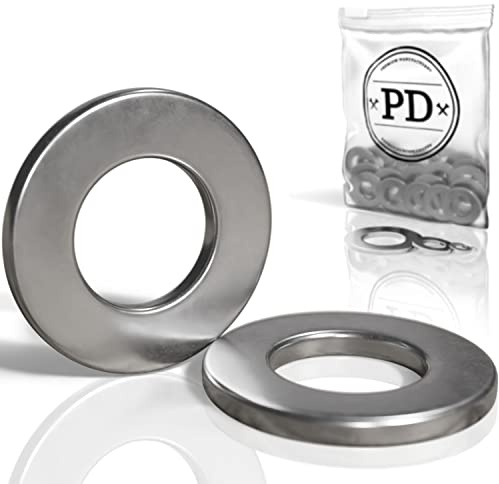 PD® Unterlegscheiben M5 | DIN 125 Form A/ISO 7089 | A2 Edelstahl | 50 Stk | Rostfreie Edelstahlscheiben | Flache Ausführung | Schmaler Außendurchmesser | Für Innen- & Außenbereich | Korrosionsbeständig