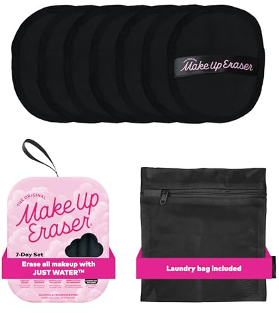 L'Original MakeUp Eraser - Set de 7 jours, efface tout le maquillage avec de l'eau