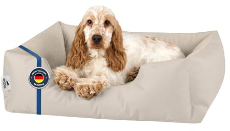 BedDog Hundebett Zara Hundekissen Hundekorb mit Waschbarem Bezug | Hundematratze und Kuschelplatz für Kleine und Große Hunde, Robust Gepolstert, Sechs Größen von S bis XXXL