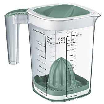 Rotho Loft 1026005092 - Misurino in plastica (SAN), senza BPA, turchese/trasparente, 1,5 l