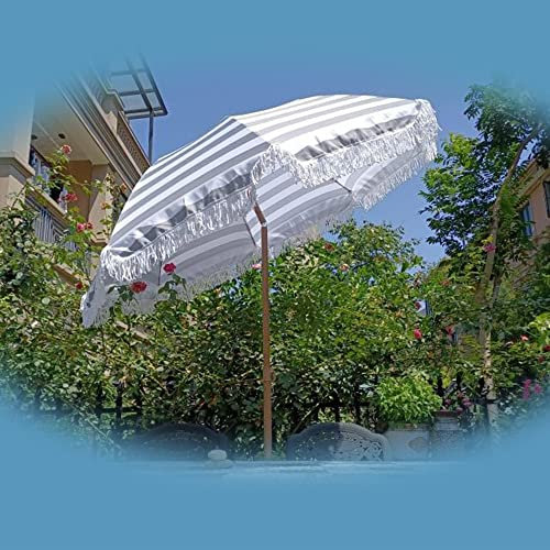 DDXW Neigbar Gartenschirm, Terrassenschirm, Ø 180 cm, Höhenverstellbar, Balkonschirm Für Strand, Reise, Rasen, Außen, Picknick