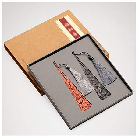 KIZQYN Lesezeichen Klassische Holz-Lesezeichen, Quaste Kreativität Lesezeichen, Lesezeichen ist EIN einzigartiges Geschenk for Lehrer, Studenten, Männer und Frauen. Buch Markierungen