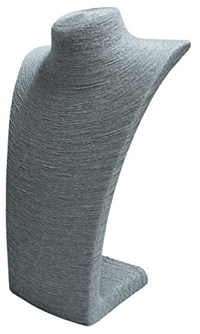 Necklace Display Busts - Natural Grass Finish. Jewellery Store, Necklace, Pendant & Chain Displays (G71+) (1, Extra Large (38cm))