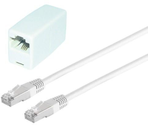 AC-Sat-Corner Fritz!Box 7590 AX RJ45 Verlänergungskabel Lankabel Routerkabel Weiß 10 Meter
