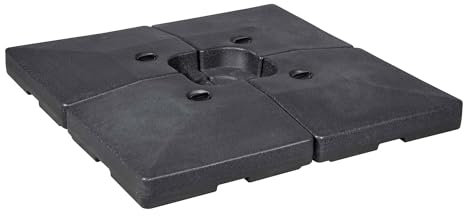 Dellonda 4pc 92L Fillable Parasol Base, Water or Sand Filled - DG269
