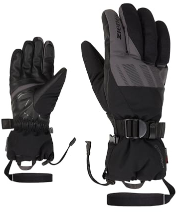 Ziener Herren GHALION-Z Ski-Handschuhe/Wintersport | wasserdicht Lange Stulpe Thermoshield