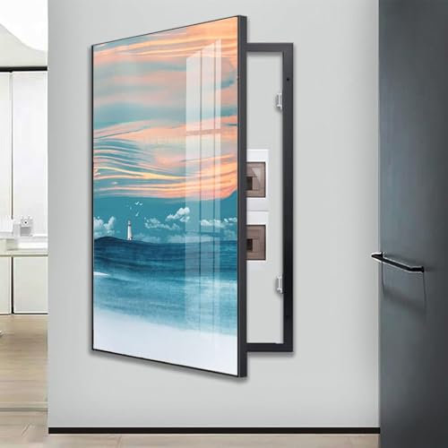 StromzäHlerabdeckung, Dekorative Malerei, Verteilerkasten-ZäHlerabdeckung, Elektrische RahmenzäHler, Dekoration Zum Verstecken Von Bildern, Abdeckung Zum AufhäNgen Von Bildern(F,40x60cm/15x23in)