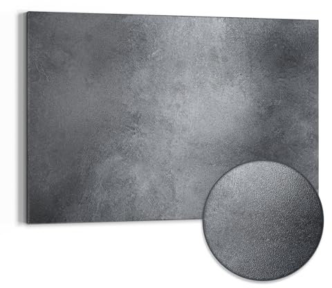 DEQORI Metall Magnettafel | 90x60 cm cm groß | Motiv Betonstruktur im Detail | Whiteboard für alle Magnete | Magnetboard Wand-Tafel für Küche & Büro | Design Magnetwand Pinnwand magnetisch