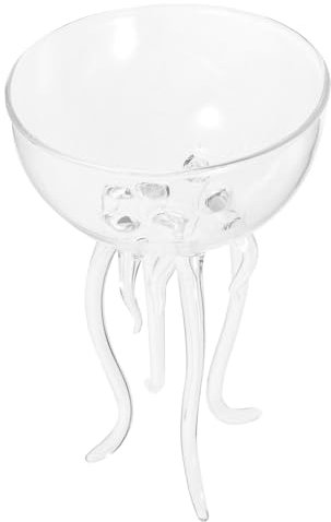 Mikinona Bicchiere Da Cocktail in Vetro a Forma Di Medusa Bicchiere Da Vino Trasparente Per Feste Compleanni Matrimoni Banchetti Uso Domestico e Pub