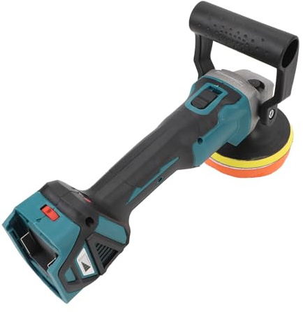 Qcwwy Políticas de Búfer Inalámbricas Burnless 6 -Course Velocidad para Detalles del Automóvil y Uso Profesional con una Pantalla LCD Clara y un Diseño Ergonómico, Tracción de Batería de 18 V, para