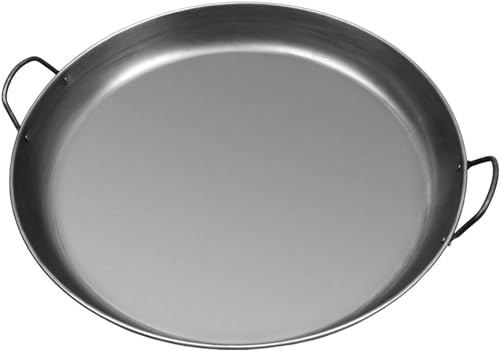 Padella per paella, in ghisa, antiaderente, con doppi manici, per casa, ristorante, campeggio, 40 cm
