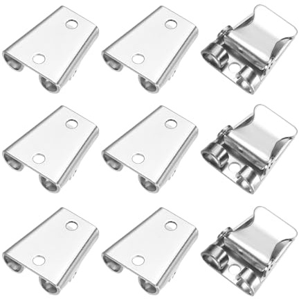 PATIKIL 9 Pcs Fermoir Bolo En Fer, Fermoir Bolo naturel Accessoires Glisseur Remplacement Pour DIY Fabrication Sacs Main En Cuir, 0.9x0.7, Ton Argenté