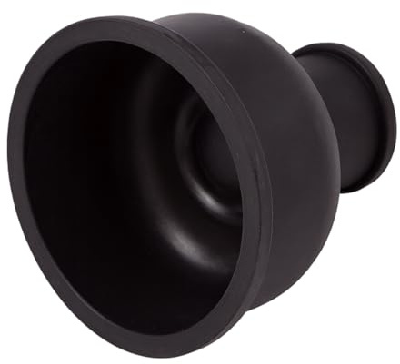 Guarnizione flessibile in gomma nera, 7 cm x 3,2 cm, connettore per WC | Connessione da 3,2 cm | Guarnizione di ricambio per raccordi di scarico della cassetta WC