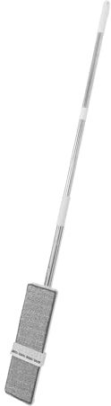Healvian Trapeador Plano Grande Seco y Húmedo 35 Cm de Microfibra con 2 Almohadillas Lavables para Limpieza Eficaz sin Manos en Hogar y Oficina