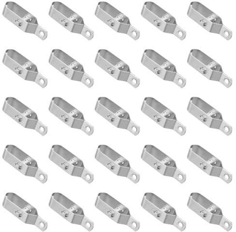 UNGFEI 25 tensores de alambre galvanizado, acero al carbono, 10,2 x 2,1 cm, para valla de malla de alambre, valla de pastoreo, invernadero