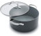 GreenPan Valencia Pro Harteloxierte Gesunde Keramik Antihaft 24cm / 5,1 Liter Bratentopf mit Deckel,PFAS-frei,Edelstahl-Griff,Induktion,Spülmaschinenfest,Backofenfest,Grau
