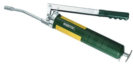 SATA ST97203 Fettpresse mit Kunststoffgriff 400 cc mit gerändeltem Griff für mehr Komfort und Kontrolle