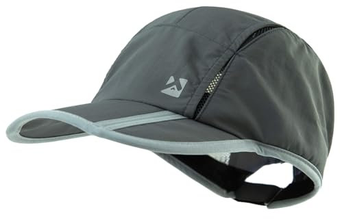 TOP-EX XL/XXL Baseball Cap Herren Atmungsaktiv Sports Running Kappe UV Schutz Basecap Sommer Golf Cap 89056_Dunkelgrau M/L