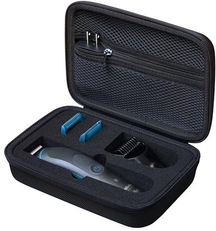 Woollo Tasche Kompatibel mit Gillette Intimate Trimmer Herren i5 Tragbar Hart Reise Case Etui Hülle Tasche für Intimrasierer i5