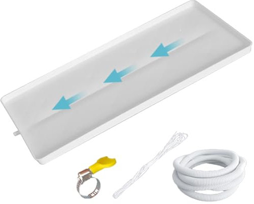 Bandeja para Aire Acondicionado Recoge Agua Aire Acondicionado Bandeja de Recuperación de Condensados con Tubos de Drenaje, Bandeja Drenaje Aire Acondicionado(3-5P-400cm Hose)