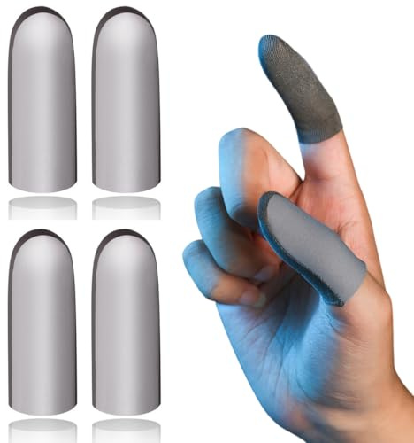 SIRLOMU 4pcs guantes ligeros para gaming, guantes para juegos móviles, guantes para gaming, pulgar, guantes para esports móviles