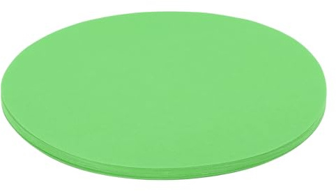 Rebower 50 Sheets Circles Cutouts Paper, 6 Inch Round Origami Cardstock Construction Paper, [for Arts DIY Crafts Art Bulletin Board Decorations ] Green
