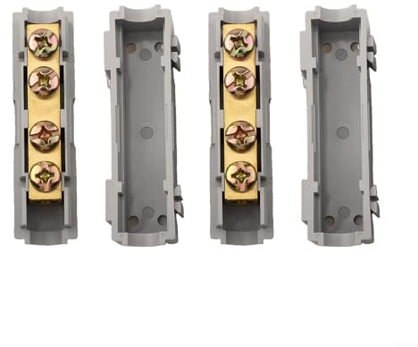 S-35 IType - Set di morsettiere a vite divisore 1000 V 120 A nominale con conduttore in ottone e alloggiamento ignifugo in PC, per connessioni di cavi da 10-35 mm², confezione da 2