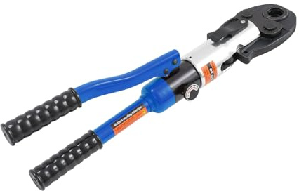 Pince à sertir professionnelle pour tubes composites et raccords TH 16-20-25-32 - 10 tonnes - Pince à sertir hydraulique pour tube composite et raccords TH Profil - Pince à sertir - Bleu